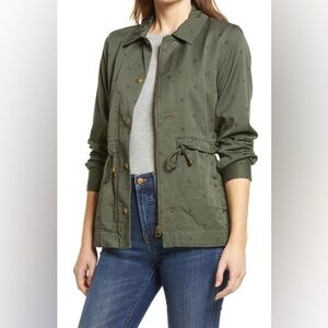 Joules Olena Star Print Military Jacket